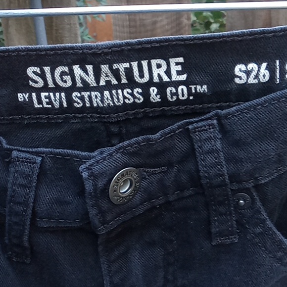 Men's or junior jeans 28-30 good condition black s26- skinny signature by Levi's - Picture 7 of 14